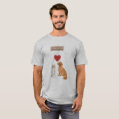 grappige hond en kat t-shirt (Voorkant volledig)