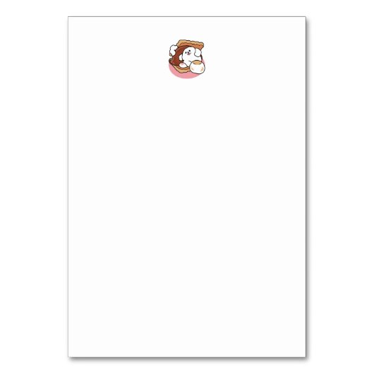 Grappige hond en S'more Design - Kawaii Pet Lover  Kaart (Achterkant)