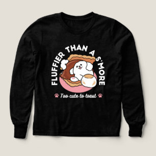 Grappige hond en S'more-ontwerp – Kawaii huisdierl