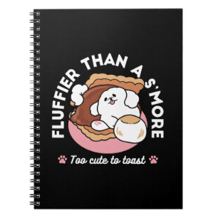 Grappige hond en S'more-ontwerp – Kawaii huisdierl Notitieboek
