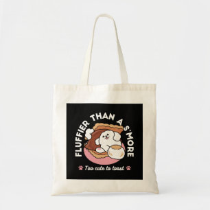 Grappige hond en S'more-ontwerp – Kawaii huisdierl Tote Bag