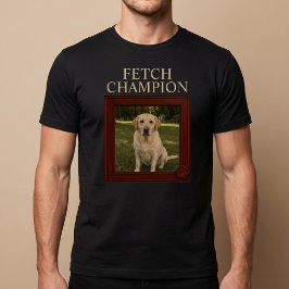 Grappige Hond 'Fetch Kampioen' Maatwerk T-shirt