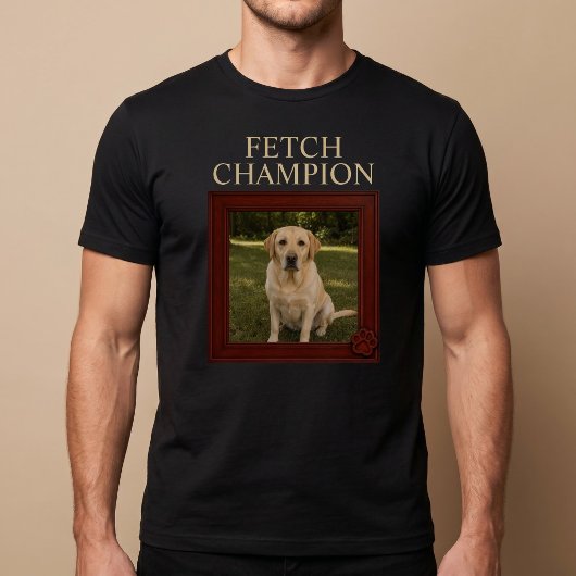 Grappige Hond 'Fetch Kampioen' Maatwerk T-shirt