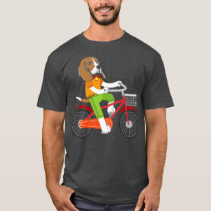 Grappige Hond Fietsen Fietsen Beagle T-shirt