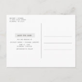 Grappige Hond Foto Bruiloft Save the Date Aankondigingskaart (Achterkant)