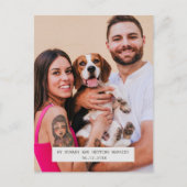 Grappige Hond Foto Bruiloft Save the Date Aankondigingskaart (Voorkant)