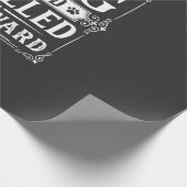 Grappige hond God achterstevoren gespeld Cadeaupapier (Hoek)