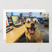 Grappige Hond Googly Ogen, kleurrijke, gelukkige F Bedankkaart (Voorkant / Achterkant)