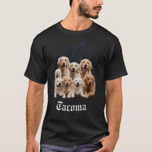 Grappige Hond Gouden Retriever Bootleg Tacoma Wash T-shirt