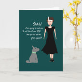 Grappige  hond grap, komedie kaart (Gele Bloem)