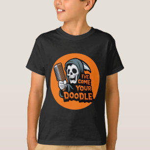 Grappige hond halloween hondentrimeur kom voor Doo T-shirt