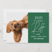 Grappige Hond Het Is Een Ruw Jaar Gepersonaliseerd Kaart (Voorkant)