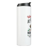 Grappige Hond Houding Kerst Vector Ontwerp_1 Thermosbeker (Gedraaid links)