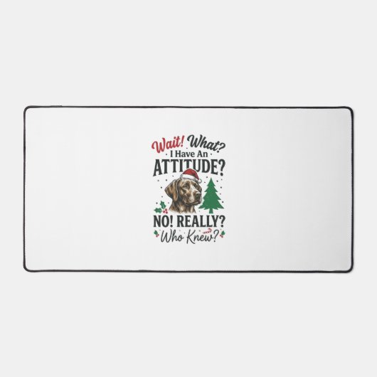 Grappige Hond Humeur Kerst Vector Ontwerp_1 Bureaumat (Voorkant)