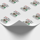 Grappige Hond Humeur Kerst Vector Ontwerp_1 Cadeaupapier (Hoek)