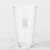 Grappige Hond Humeur Kerst Vector Ontwerp_1 Glas (Achterkant)