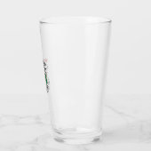 Grappige Hond Humeur Kerst Vector Ontwerp_1 Glas (Links)