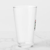 Grappige Hond Humeur Kerst Vector Ontwerp_1 Glas (Rechts)