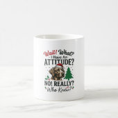 Grappige Hond Humeur Kerst Vector Ontwerp_1 Koffiemok (Center)