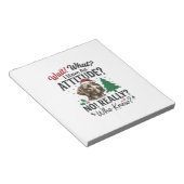 Grappige Hond Humeur Kerst Vector Ontwerp_1 Notitieblok (Schuin)