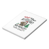 Grappige Hond Humeur Kerst Vector Ontwerp_1 Notitieblok (Linkerzijde)