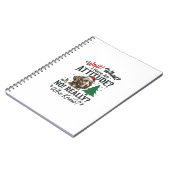 Grappige Hond Humeur Kerst Vector Ontwerp_1 Notitieboek (Linkerzijde)