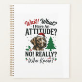 Grappige Hond Humeur Kerst Vector Ontwerp_1 Planner (Voorkant)