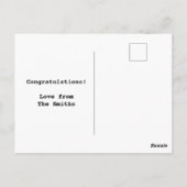 Grappige hond illustratie gefeliciteerd nieuwe baa briefkaart (Achterkant)