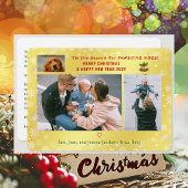 Grappige Hond Kat Pawsitive 3 foto's Minimalist Go Feestdagenkaart