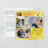 Grappige Hond Kat Vrede Liefde Vreugde Elegante Go Feestdagenkaart (Voorkant / Achterkant)