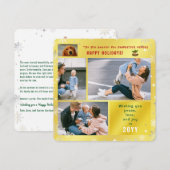 Grappige Hond Kat Vrede Liefde Vreugde Elegante Go Feestdagenkaart (Voorkant / Achterkant)