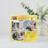 Grappige Hond Kat Vrede Liefde Vreugde Elegante Go Feestdagenkaart (Staand voorkant)