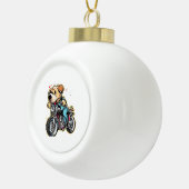 grappige hond keramische bal ornament (Rechts)
