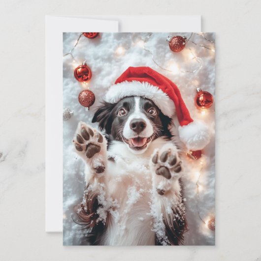 Grappige Hond Kerst Kaarten (Voorkant)