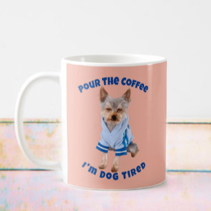 Grappige Hond Koffie Cup, Giet de Koffie, geel bla Koffiemok