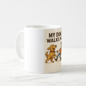 Grappige Hond Koffiemok (Voorkant links)