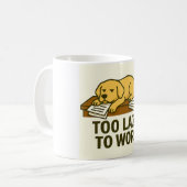 Grappige hond koffiemok (Voorkant links)