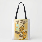 Grappige hond koken tote bag (Voorkant)