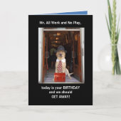 Grappige hond / Lab echtgenoot verjaardag Kaart (Voorkant)