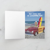 Grappige hond / Lab mannelijke verjaardag Kaart (Binnen)