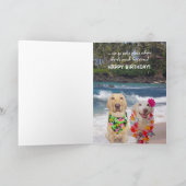 Grappige hond / Lab Verjaardag voor echtgenoot Kaart (Binnen)