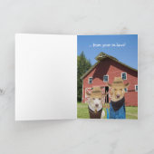 Grappige hond / Lab verjaardag voor mannelijke fie Kaart (Binnen)