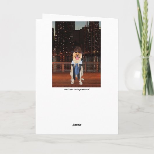 Grappige hond / Lab verjaardag voor zoon of neef Kaart (Achterkant)