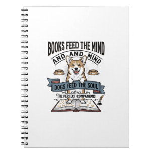 Grappige Hond Lezer Vintage Gravure T-shirt voor B Notitieboek