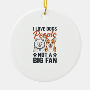 Grappige Hond Liefhebber Citaat Vintage Gravure Ve Keramisch Ornament