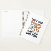 Grappige Hond Liefhebber Citaat Vintage Gravure Ve Planner (Display)