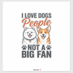 Grappige Hond Liefhebber Citaat Vintage Gravure Ve Sticker