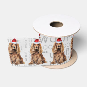 Grappige Hond Liefhebber Cocker Spaniel Hond Kerst Satijnen Lint