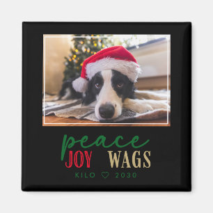 Grappige Hond Liefhebber Kerst Foto Cute D T Shirt Magneet