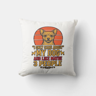 Grappige Hond Liefhebber Vintage Citaat Vector Des Kussen